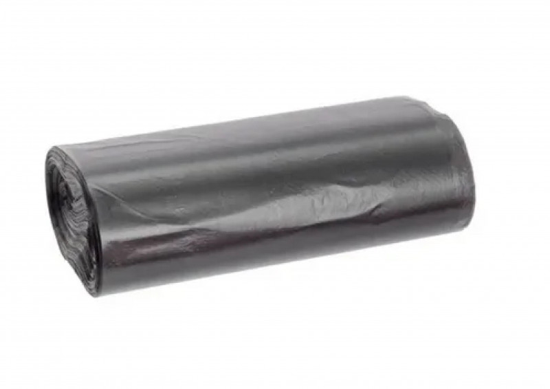 Мешки для мусора ПНД Ромашка 50х60-8 30л черные ПРЕМИУМ