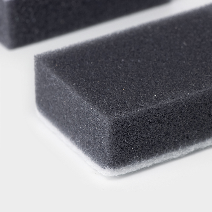 Набор губок для посуды 5шт, с частицами угля, 8,8х6х3см, цвет серый, Raccoon