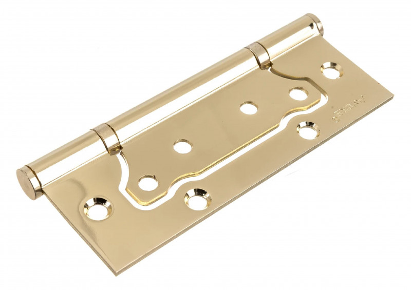 Петля дверная бабочка без врезки 125х2,0 блистер ROSSI золото