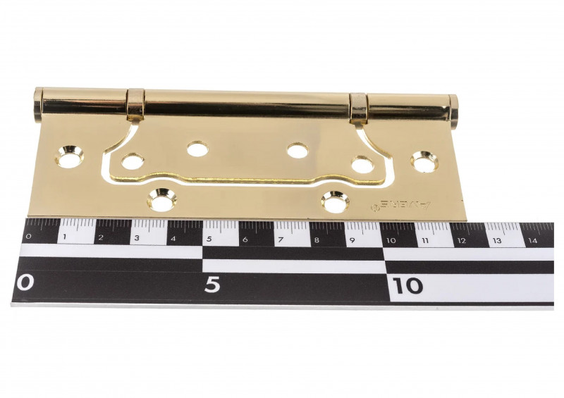 Петля дверная бабочка без врезки 125х2,0 блистер ROSSI золото