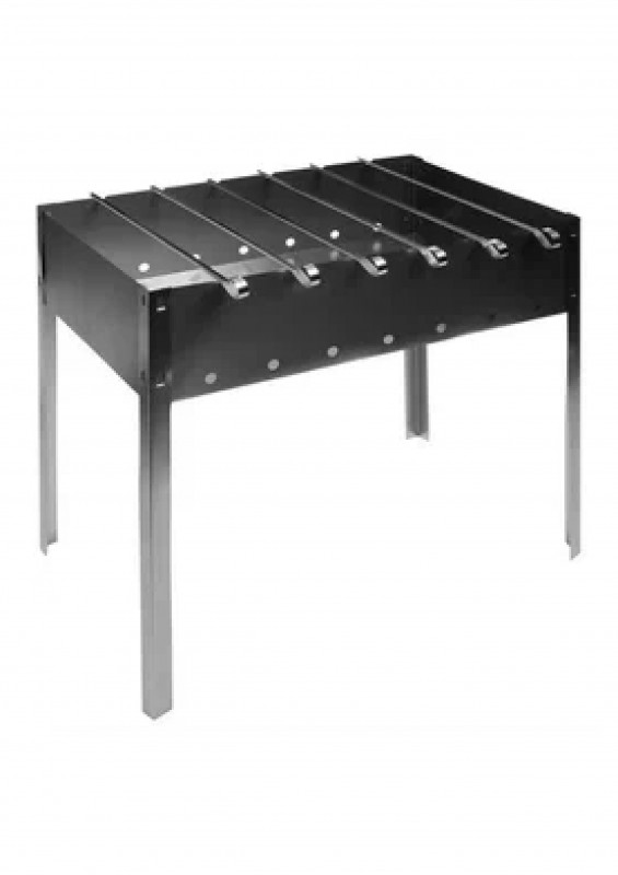 Мангал 6-шампуров 300х500х0,8мм в коробке