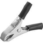 Зажим крокодил 10А 50мм черный ОНЛАЙТ