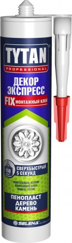 Клей монтажный Декор Экспресс белый 310мл Tytan Professional