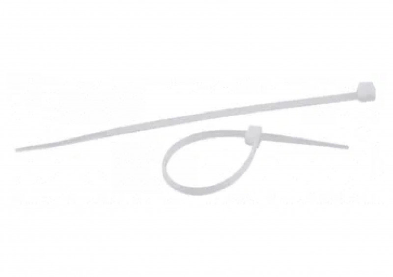 Хомут-стяжки нейлон 100шт 5х400 белые