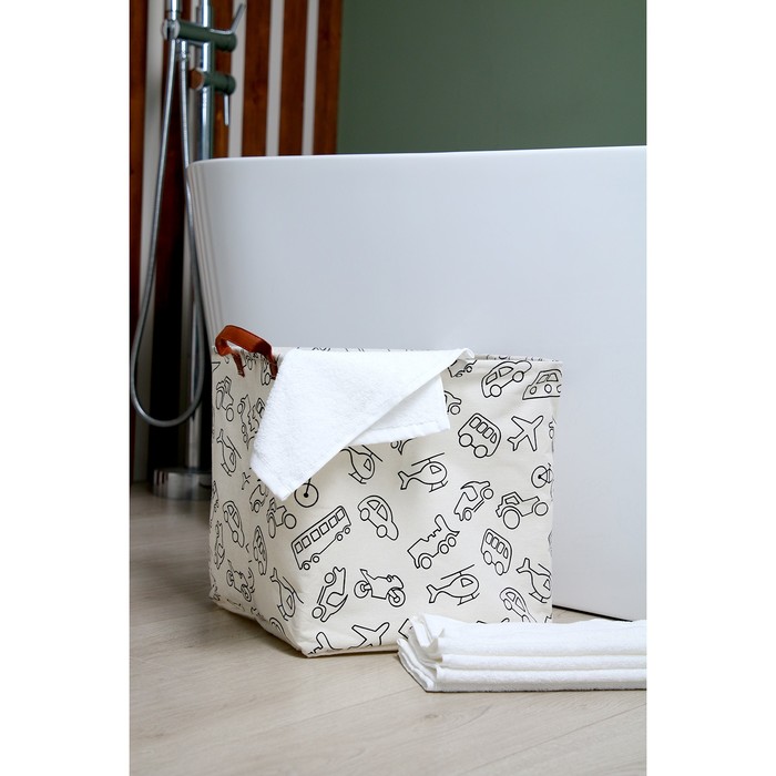 Корзина для игрушек 33х33х31см, "Транспорт"