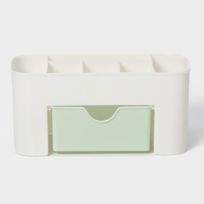 Органайзер для хранения мелочей 21х10,5х10см, 6 секций, цвет микс, "Эргономика"