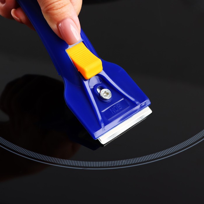 Скребок для стеклокерамики, 16 см, цвет МИКС «Базис»