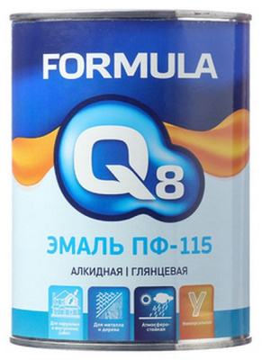 Эмаль ПФ-115 Q8 0,9кг шоколадная FORMULA