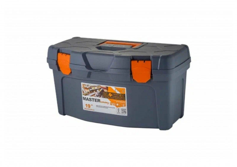 Ящик для инструментов 19" серо-свинцовый/оранжевый MASTER
